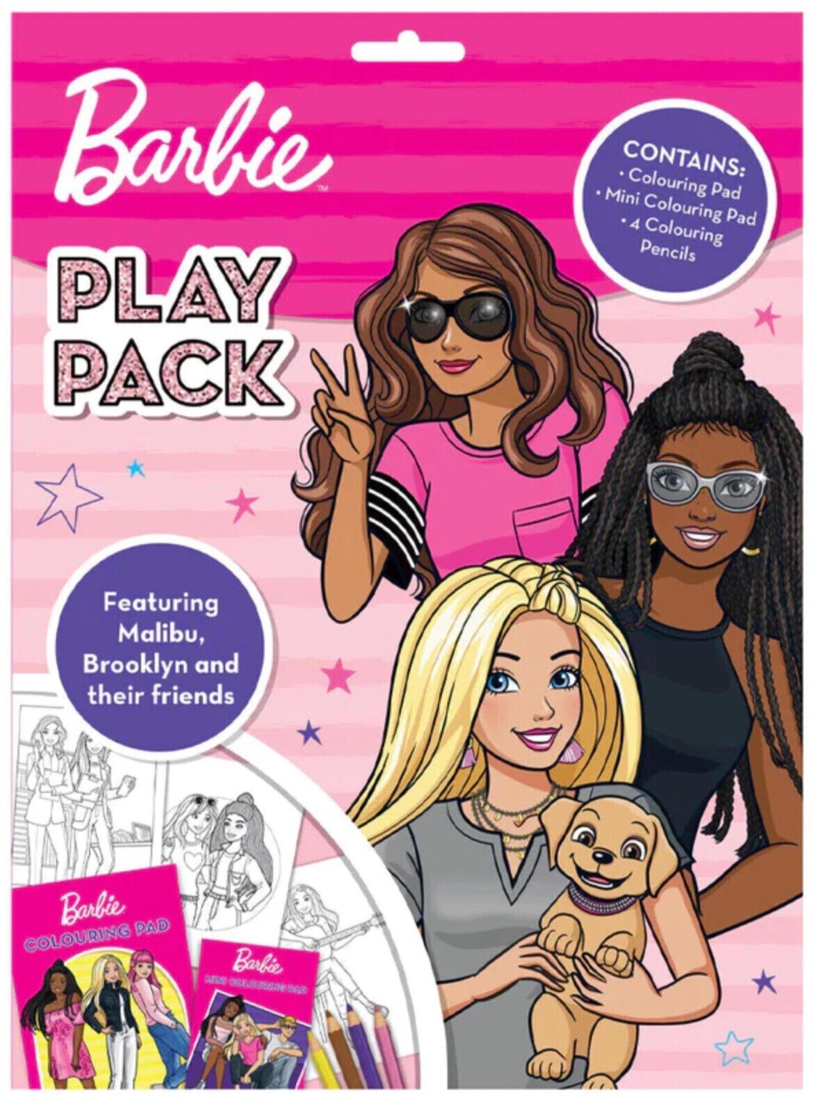 Barbie play pack colouring activity kit