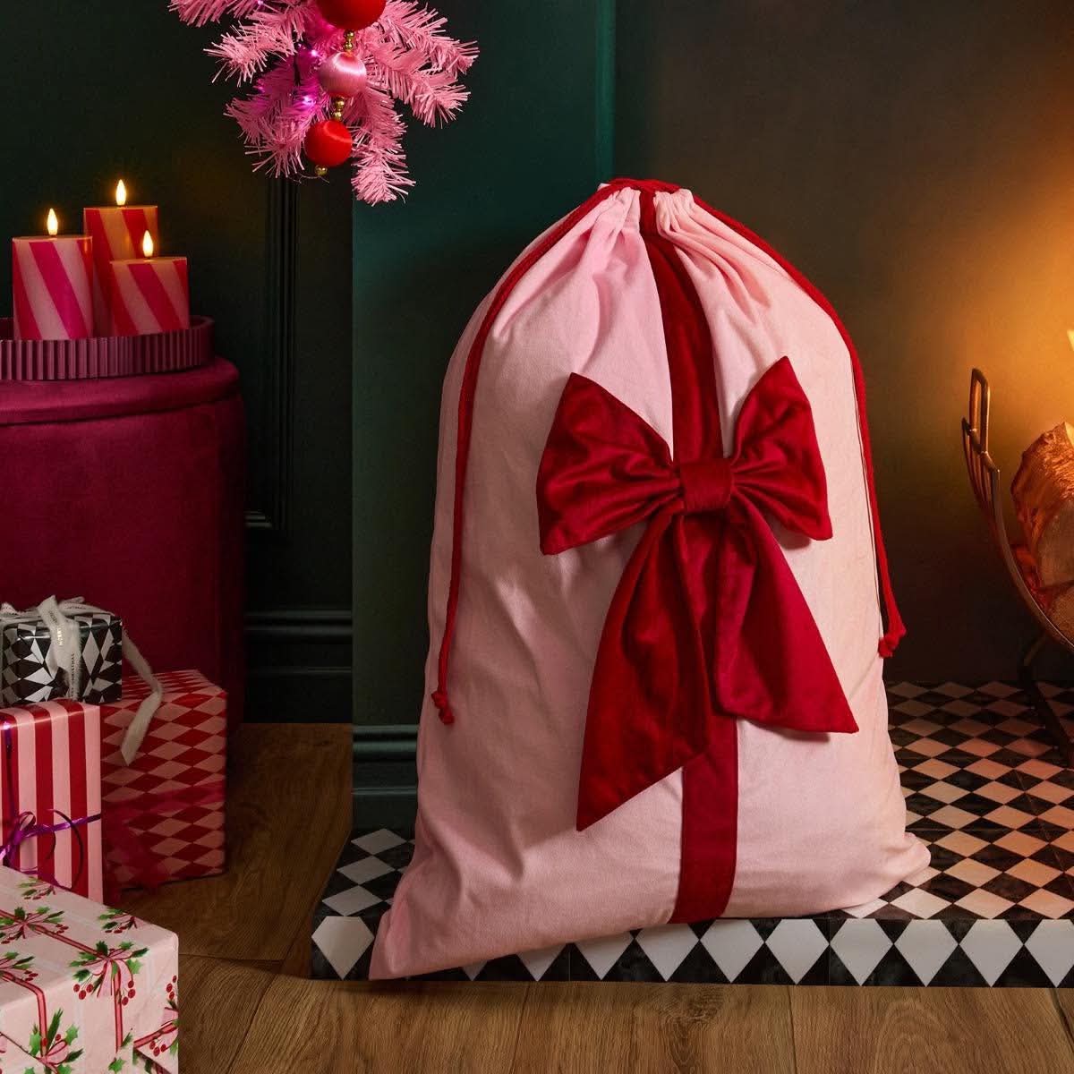 Bow christmas sack