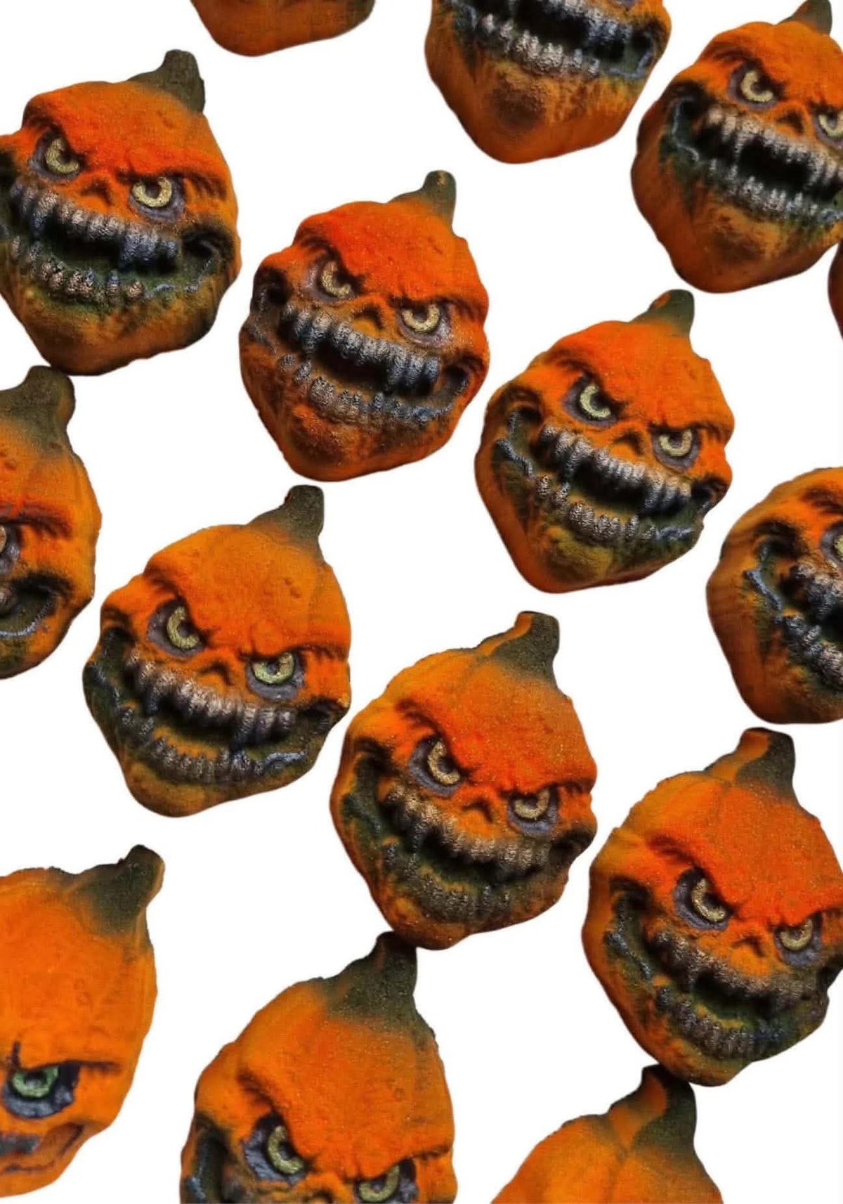 Evil pumpkin bath bomb