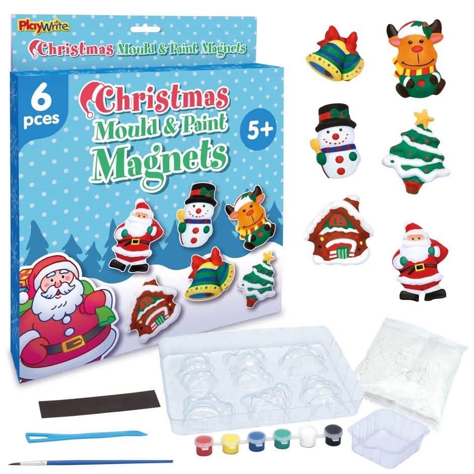 Christmas DIY mould & paint 3D magnet kit