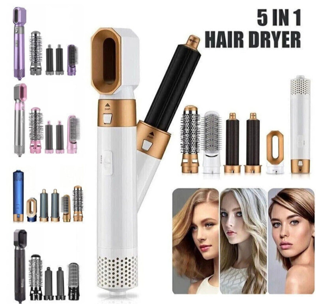 New 5 in 1 Electric Hair Dryer Hair Styling Brush