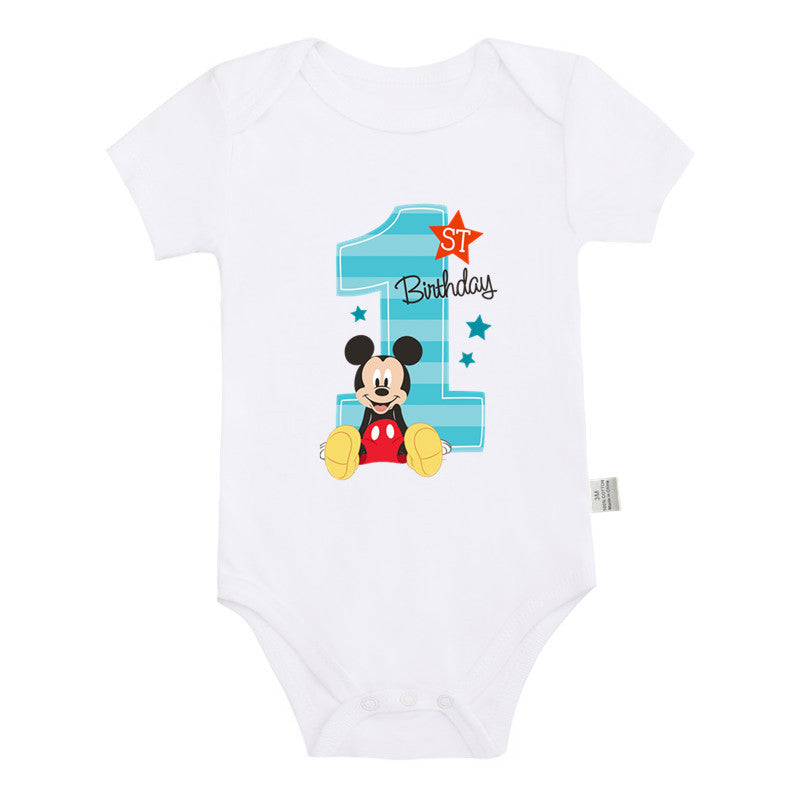 Mickey First Birthday Vest
