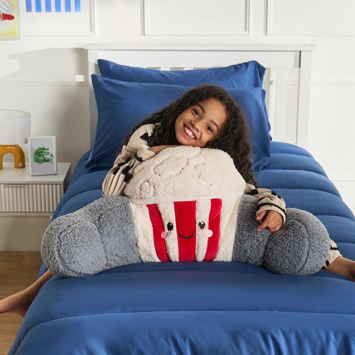 Poppy The popcorn cuddle cushion- cream/red
