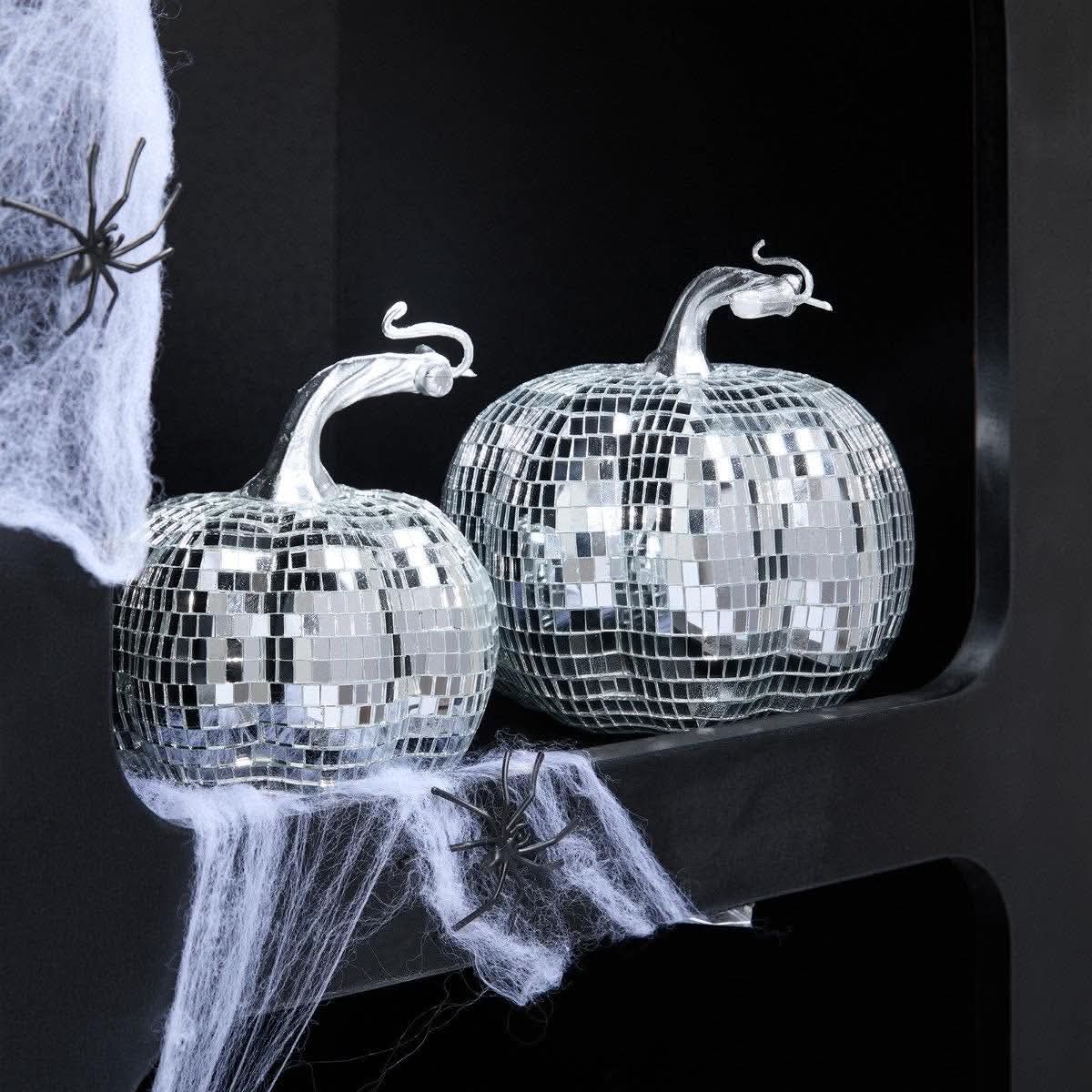 2 pack pumpkin disco balls