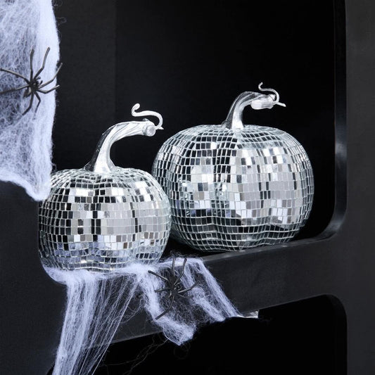 2 pack pumpkin disco balls