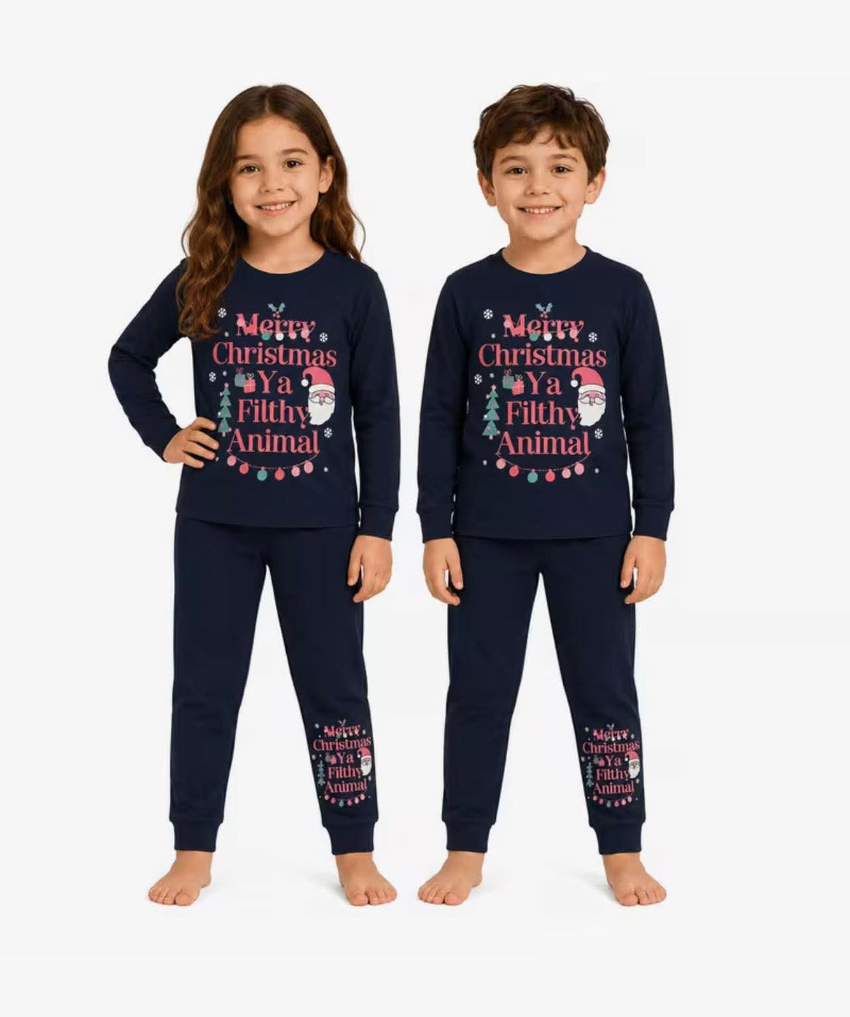 Unisex kids christmas pyjamas