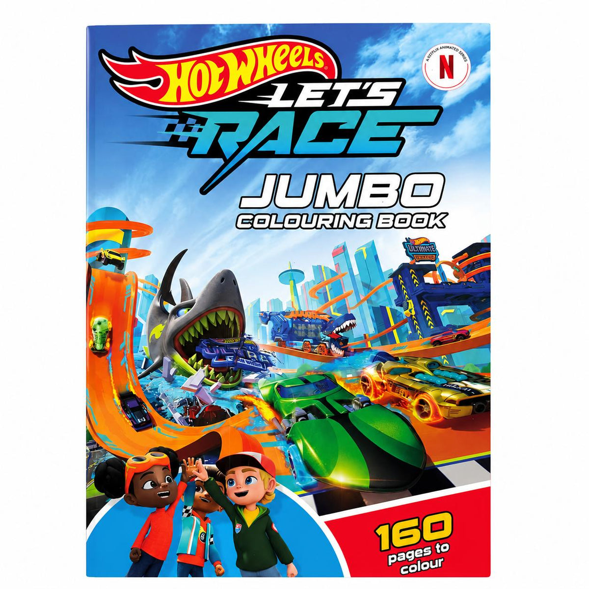 Hot wheels 160 page A4 colouromg activity book