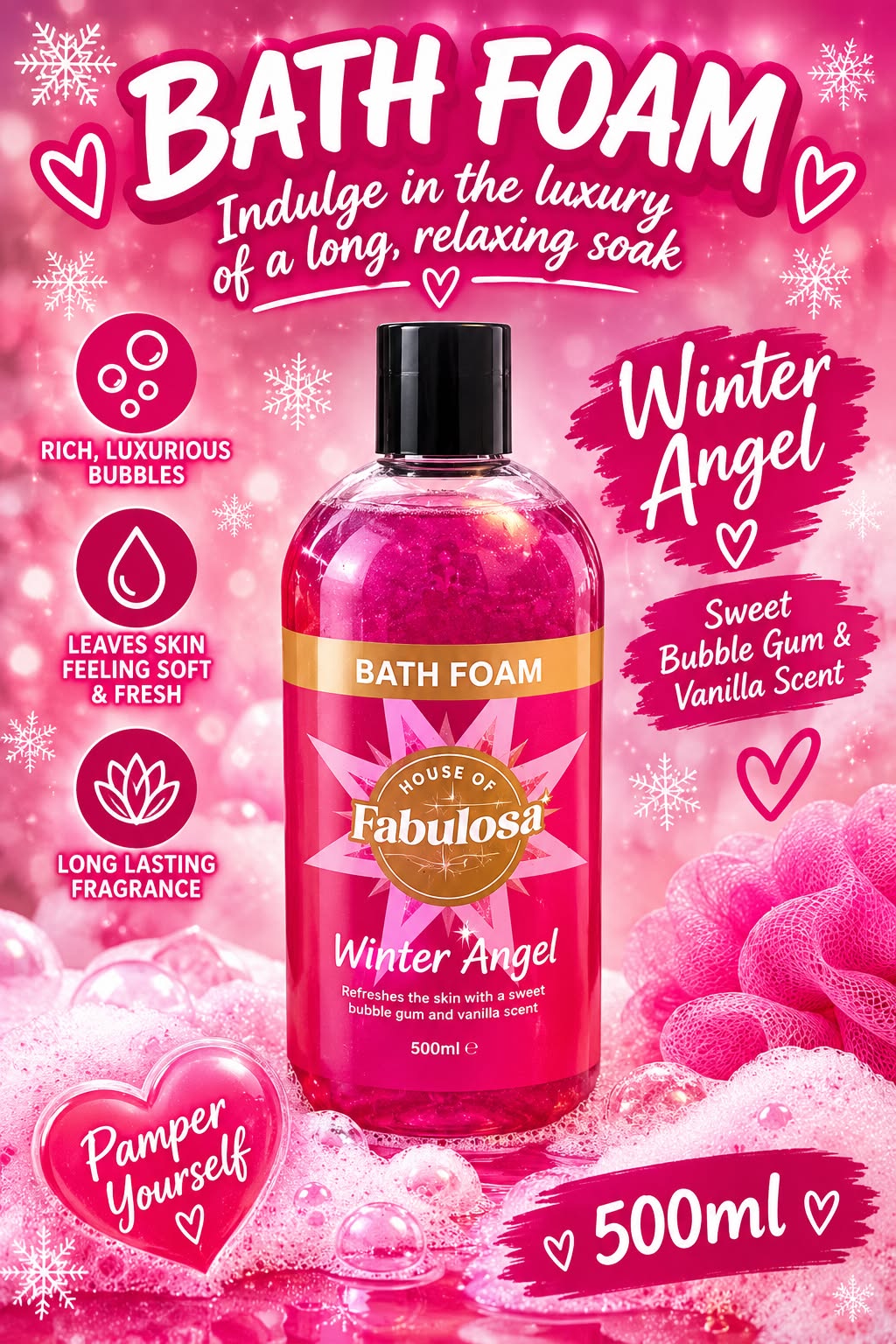 Fabulosa Winter Angel bath foam