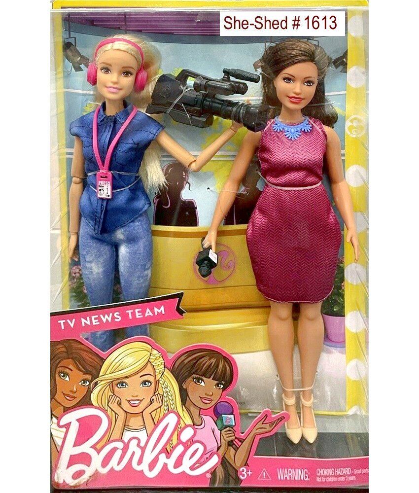 Barbie TV News Twin Doll Play Set