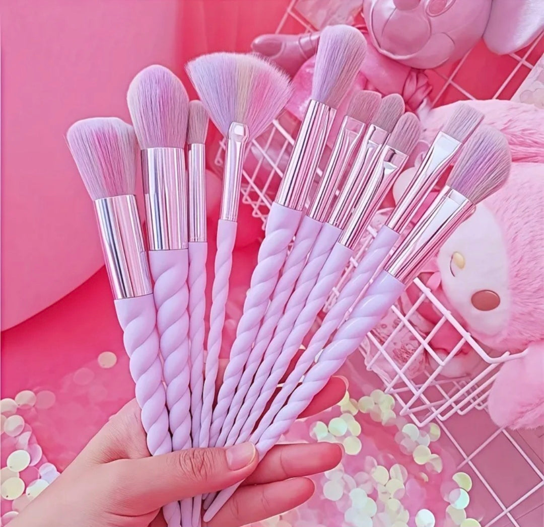 10pcs Unicorn Makeup Brush Set