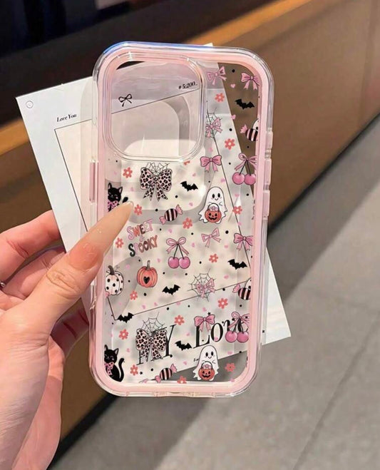 Bow / Ghost Pattern IPhone Case