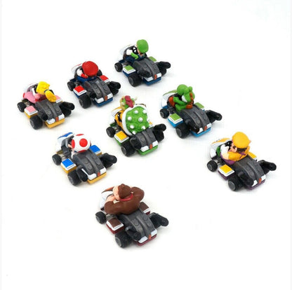 8pcs Super Mario Kart Pull Back Cars