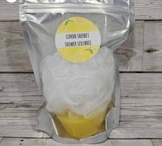 Lemon Sherbet Shower Scrubbie