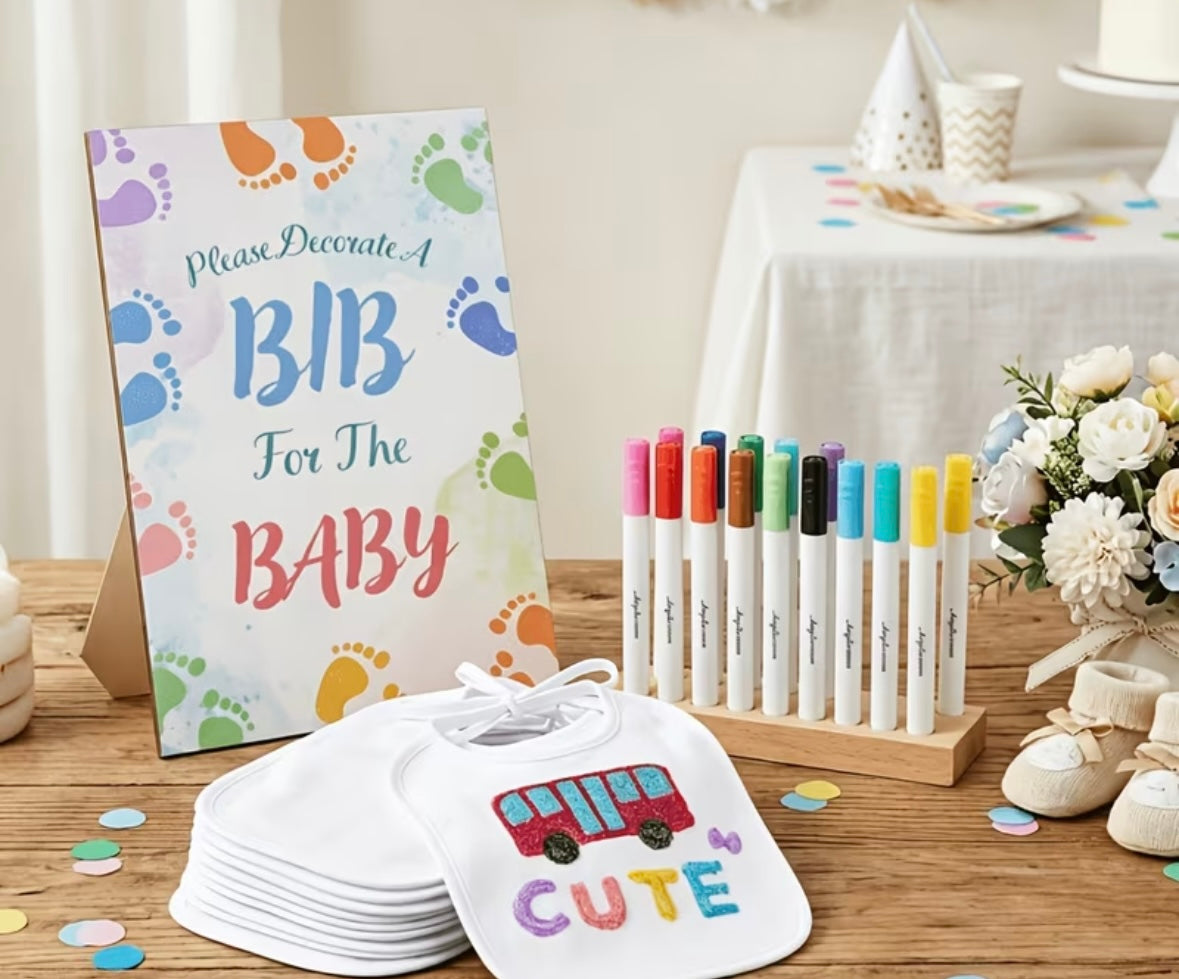 Baby Bibs Decoration Kit