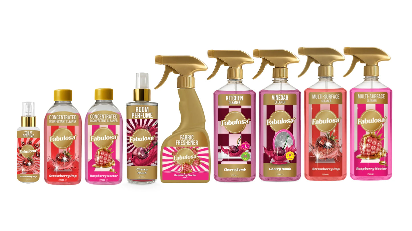 Fabulosa Scented Juicy Pop Collection Fragranced Household Cleaning Bundle