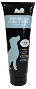 Pet-Pro Shampoo & Conditioner for Dogs & Puppies Aloe Vera Scent 250ml