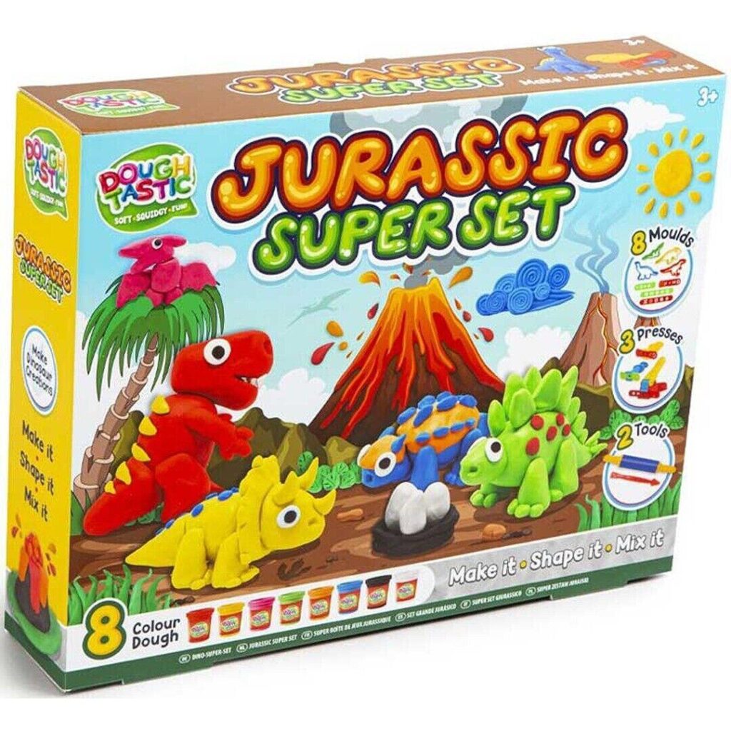 Jurassic modelling dough super set