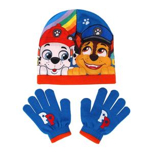 Kids paw patrol beanie hat & gloves set Age 2-6