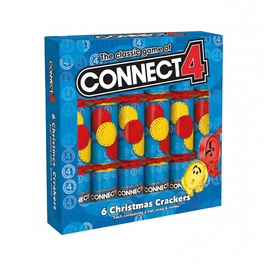 Officially licensed Connect 4 christmas crackers game