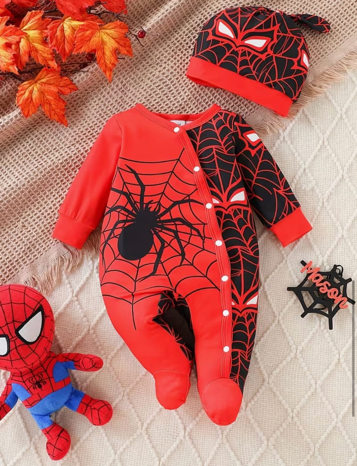 Spider-man baby grow