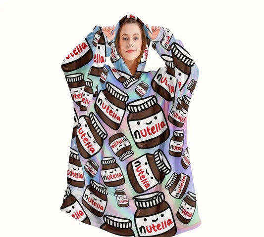 Ladies Nutella hoodie blanket