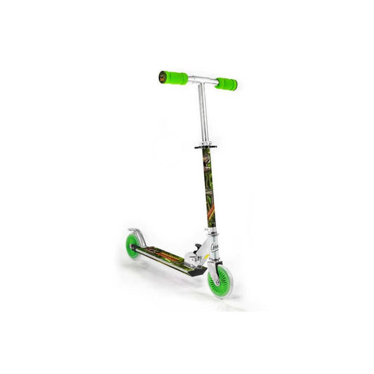 Green Dinosaur Foldable Push Scooter for Kids