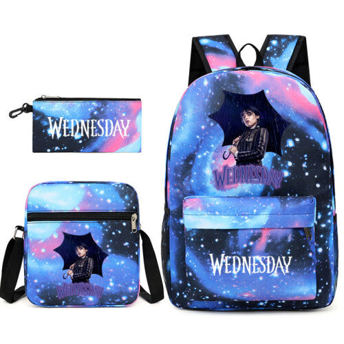 Wednesday 3pc backpack set