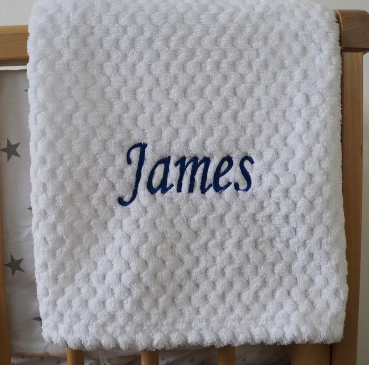 Personalised Baby Waffle Blanket