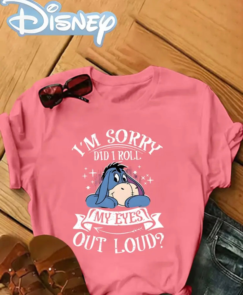 Eeyore ladies top did I just roll my eyes to loud