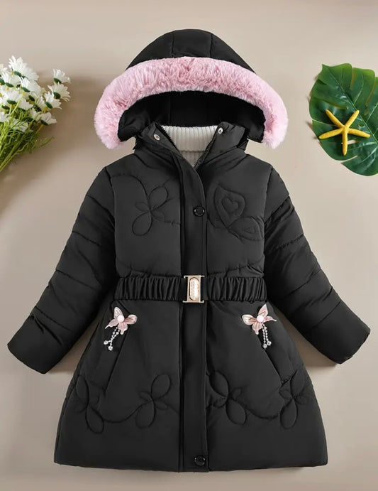 Girls  black winter coat