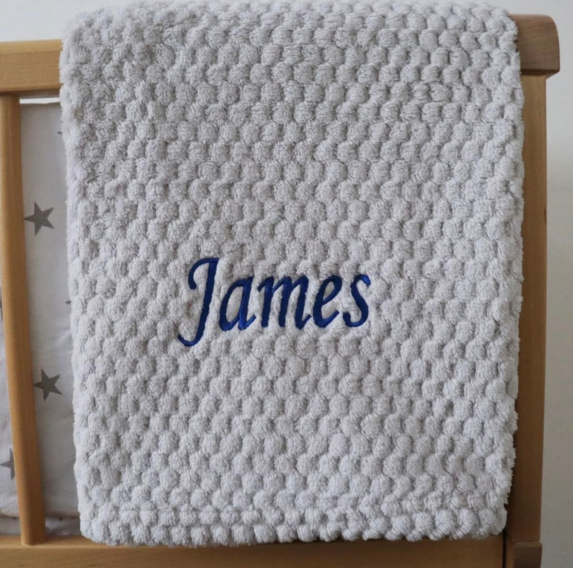 Personalised Baby Waffle Blanket