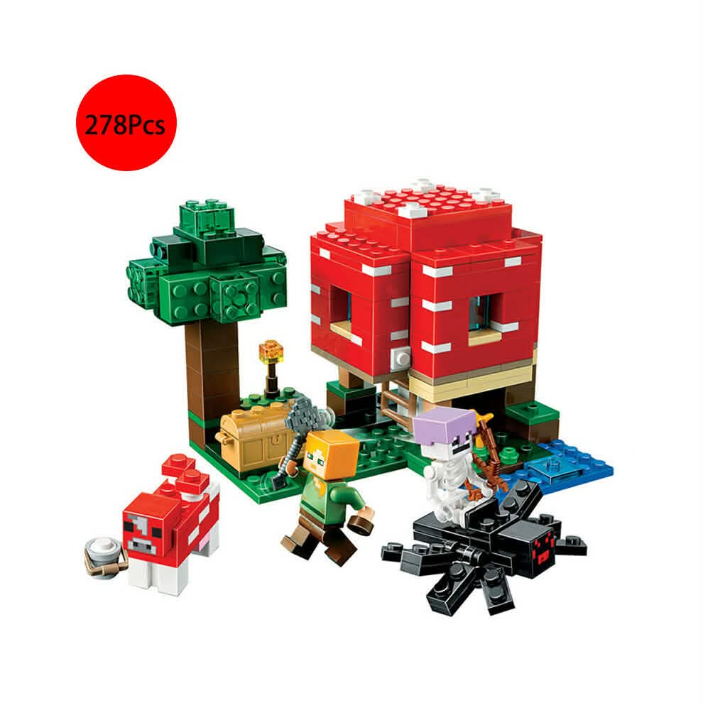 278Pcs Minecraft The Mushroom House Set Building Blocks
