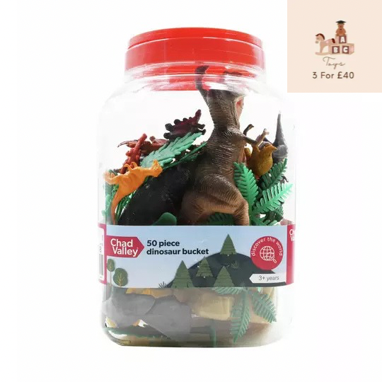 Chad Valley Dinosaur Bucket 50 Pack
