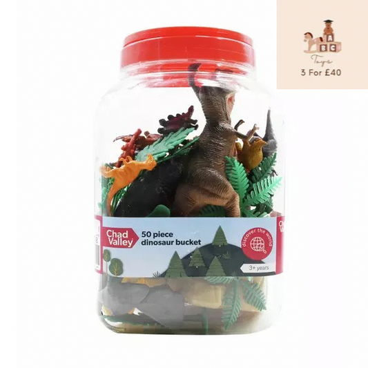 Chad Valley Dinosaur Bucket 50 Pack