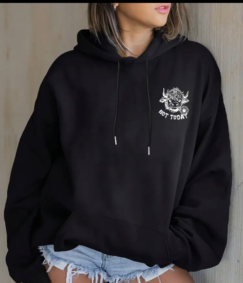 Nope not today ladies hoodie