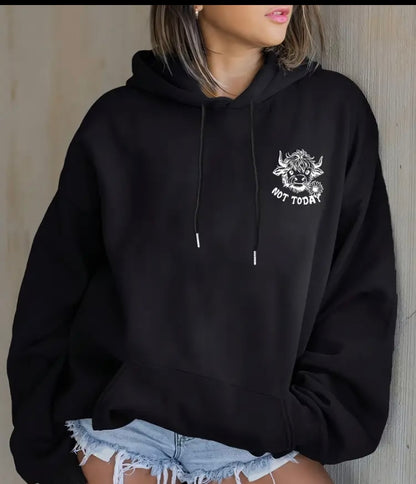 Nope not today ladies hoodie