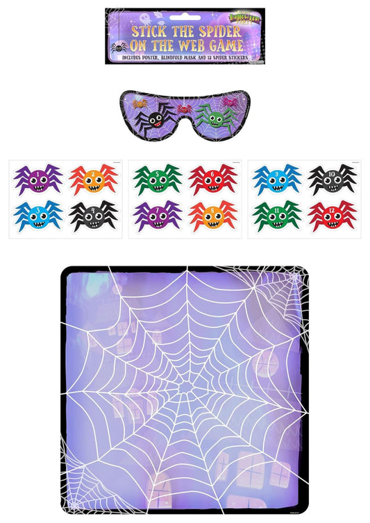 Stick the Spider on the Web Halloween Party Game