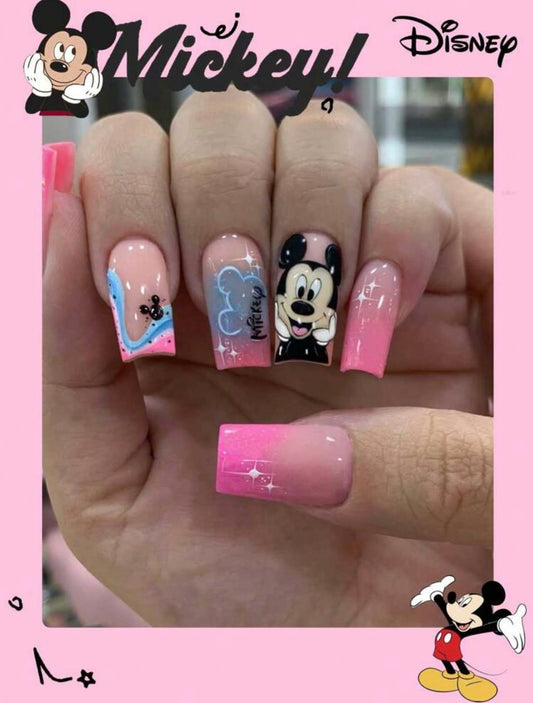 Mickey 24Pc Nails