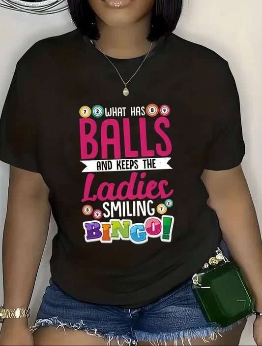 What has ball and keeps a lady smiling