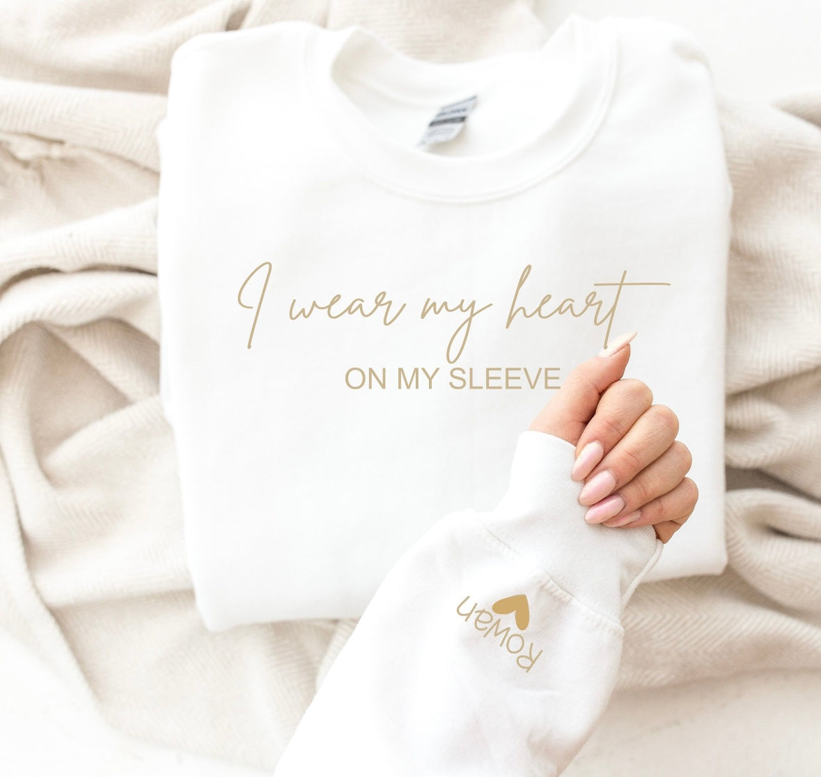 Personalised I Wear My Heart On My Sleeve