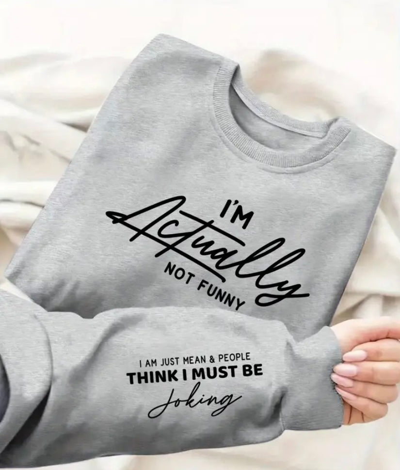 I’m actually not that funny jumper