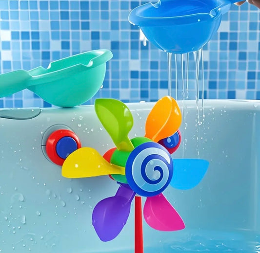 Bath tub windmill toy