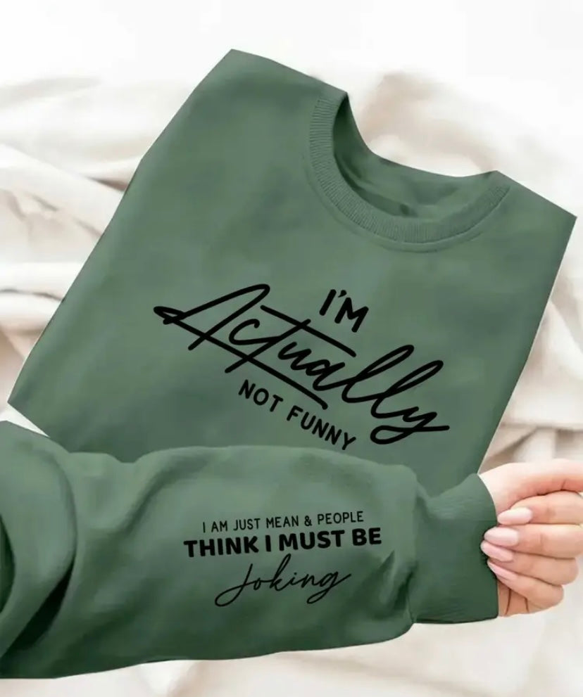 I’m actually not that funny jumper