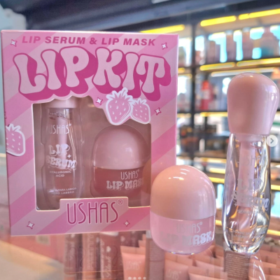 Ushas Lip Kit Lip Serum + Lip Mask – Strawberry