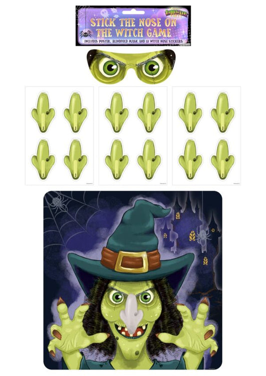 Halloween Fun Game Stick the Nose on the Witch