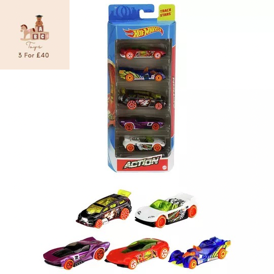 Hot Wheels Cars 5-Pack Vehicle Assortment