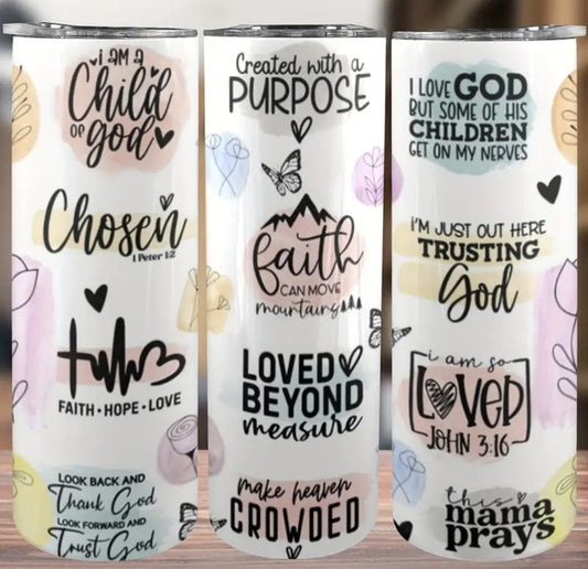 Faith  hope love tumbler