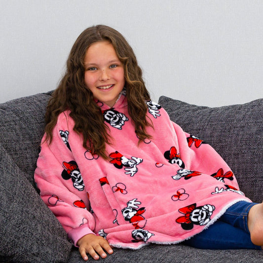 Disney Minnie Mouse Hoodie Blanket Pink - Kids