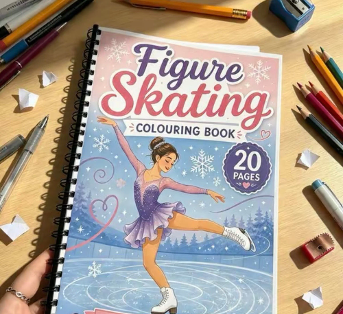 Figure Skating Colouring Book