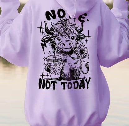 Nope not today ladies hoodie